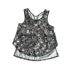 LULULEMON Floral Workout Tank Top Size 8